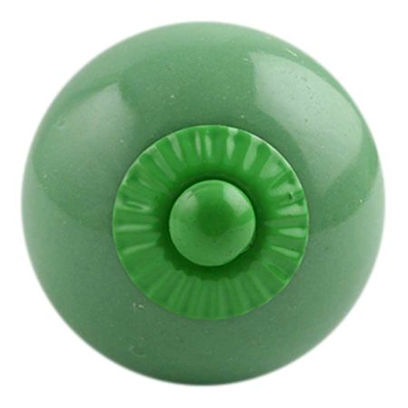 Solid Pea Green Fitting Ceramic Knob